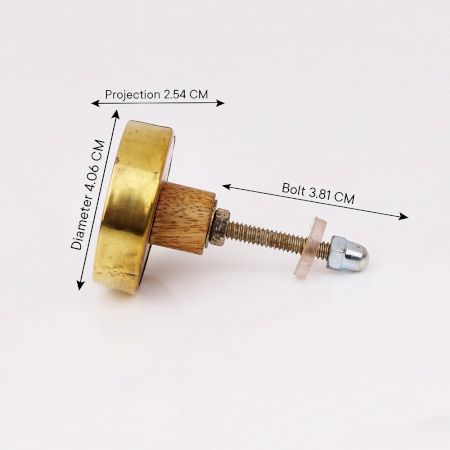 Tricolor Brass Resin And Wood knobs